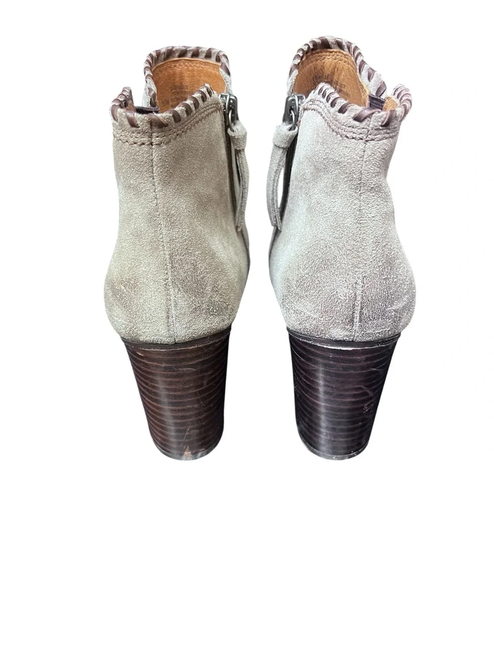 Sofft Wilton Suede Zip Stacked Heel Ankle Boot